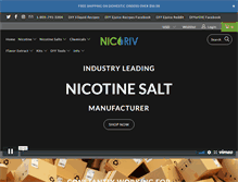 Tablet Screenshot of nicotineriver.com